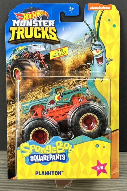 Hot Wheels Monster Trucks SPONGEBOB SQUAREPANTS 1:64 Scale Vehicle - The  Toy Barn