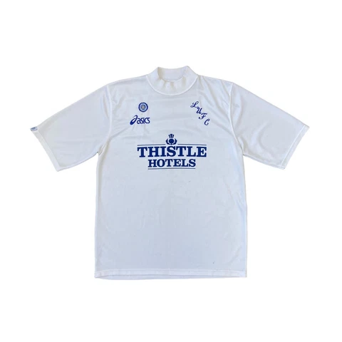 Vintage Asics FC Leeds United 1995/96 Home Soccer Retro Jersey Size L Cover