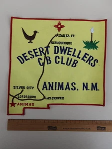 Animas, N.M Desert Dwellers CB Radio Club Woven Sew On Patch 25cm x 22cm - Picture 1 of 2