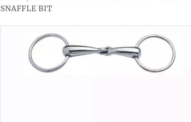 NUEVO CON ETIQUETAS Sta-brite Acero Inoxidable Anillo Suelto Snaffle 5" Foto 1 de 1