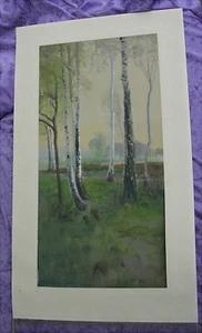 Antigua acuarela Alfred Liebig alrededor de 1915 Leipzig - Imagen 1 de 11