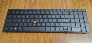Brand New Genuine HP 8560W Replacement Black Keyboard US English - 639619-001 - Picture 1 of 3