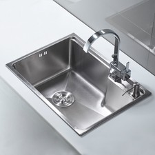 Einbauspüle Edelstahlspüle Küchenspüle Küchen Spüle Spülbecken mit Abtropffläche