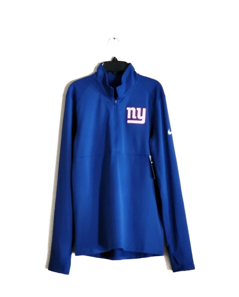 Nike drifit New York Giants quarter zip blue NYG 1/4 zip Large