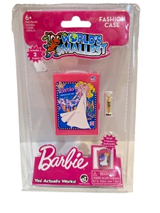 World's Smallest BARBIE FASHION CASE + 2 Mini Dolls Miniature 1977 Style - Picture 1 of 3
