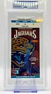 Dwight Freeney Signed Autograph NFL Debut Ticket Stub Colts Syracuse PSA DNA USA - Picture 1 of 3