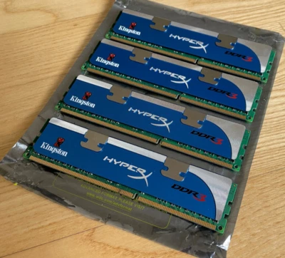 8GB (4x2GB) Kingston HyperX DDR3 1600MHZ CL8  1.65v RAM KHX1600C8D3K2 - Image 1 of 4