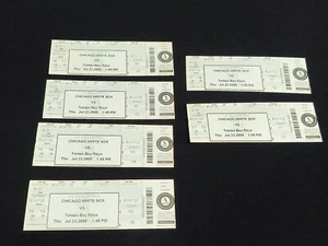 MARK BEHRLE PERFEKTES SPIEL 6x Ticket Stubs CHICAGO WEISS SOX/RAYS 7/23/09 - Bild 1 von 12