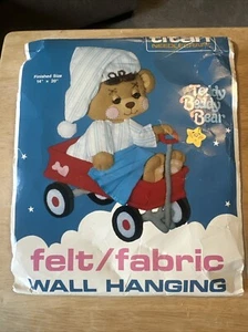 Teddy Beddy Bear Felt & Fabric Wall Hanging Craft Kit Titan Vintage 1987 #1422 - Picture 1 of 6