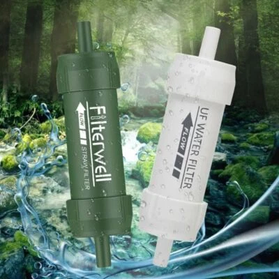 Mini purificador de filtro de agua de purificación para filtrar agua potable al aire libre Foto 1 de 4