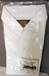 Vintage Sears The Men's Store White Sport Shirt Size 16 Large 16 1/2, New - Picture 1 of 5