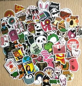 Good Vibes Stickers - Handmade, Vinyl Waterproof - Super Cute! Set of 100 - Picture 1 of 6