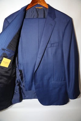 #376 Hickey Freeman Beacon Tasmanian Super 150's Loro Piana Suit Size 44 R - Image 1 of 4