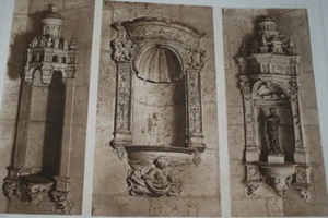 ANGERS HOTEL PINCE NICHES ESCALIER GRAVURE PHOTO 1910 ARCHITECTURE FRANCE R2462 - Foto 1 di 1