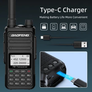 Baofeng BF-K5+ Walkie Talkie Long Range High Power Two Way Radios Type-C MN - Afbeelding 1 van 23