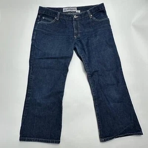 Vintage Anchor Blue Brand Womens Size 11 Capris Dark Wash Cotton Denim - Picture 1 of 7