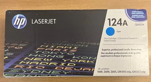 HP Laserjet 124A Cyan Original Tonerkartusche Q6001A Original Neu und Versiegelt - Bild 1 von 5