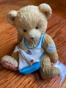 Cherished Teddies - "Arthur" August Bear velero oso #349 - Imagen 1 de 3