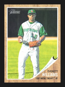 2011 Topps Heritage Minors #149 Everett Williams    Fort Wayne Tincaps