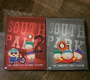 South Park DVD Lot Season 1 & Season 2 All 6 VERY GOOD DISCS cases have wear - Picture 1 of 4