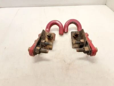 Jeep JK Wrangler OEM Rubicon Hardrock Rear Red Tow Hooks Pair 2013-2017 83184 - Image 1 of 4