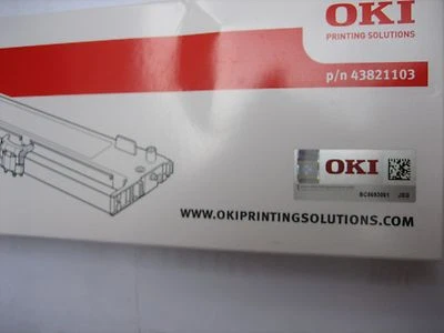 OKI Original Color Band 43821103 ML-5100FB Ribbon Blk Black 2Mio Signs Nylon - Image 1 of 4