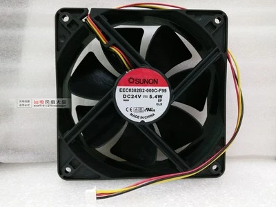 Sunon EEC0382B2-000C-F99 24V 5.4W 12038 12CM cooling fan - Image 1 of 2