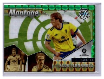 2020-21 Panini Mosaic La Liga Montage Green Mosaic Alex Fernandez #10 - Image 1 of 2