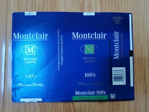 opened empty cigarette soft pack--100 mm-USA-Montclair - Picture 1 of 1