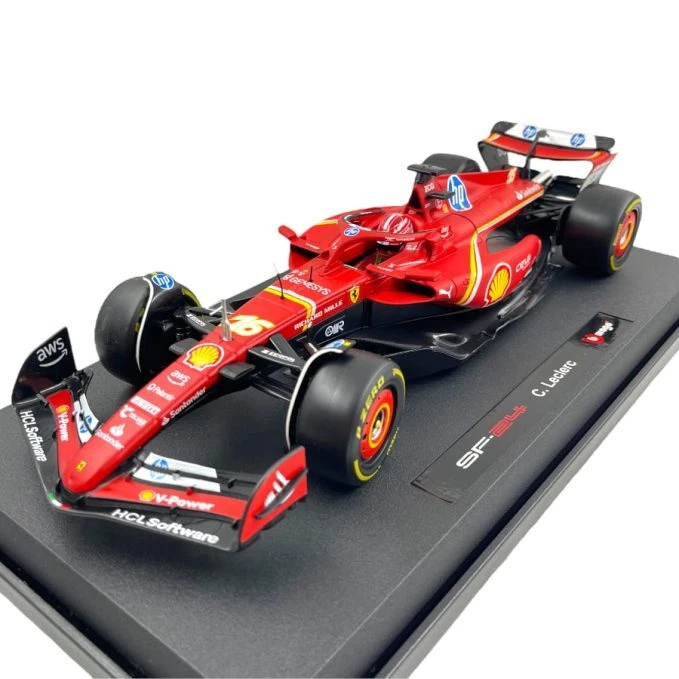 1/18 BURAGO - FERRARI - F1 SF-24 TEAM SCUDERIA FERRARI N 16 SEASON 18-16815-L