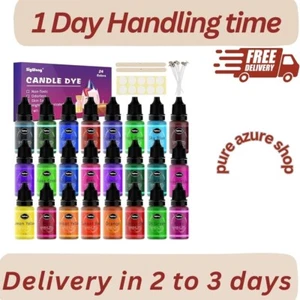 Candle Dye - 24 Colors Liquid Candle Making Dye for DIY candle making supplie... - Picture 1 of 3
