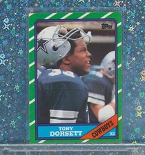 🏈 1986 TOPPS #126 TONY DORSETT Dallas COWBOYS HOF 🤯 LOOKY 💎 FREE SHIP
