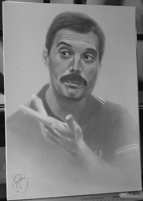 Póster estampado artístico de Freddie Mercury Queen regalo recuerdos coleccionables A3  Foto 1 de 4