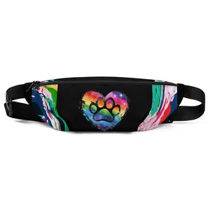 Multicolored fanny pack by fanny paws #445 - Picture 1 of 17