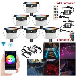31mm WW RGBW IC LED Deck Lights Low Voltage Recessed WIFI Controller Stair Lamps - Picture 1 of 31