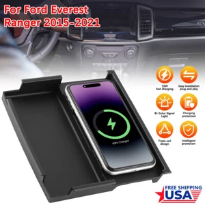 For 2015-2021 Ford Everest Ranger Wireless Charger Tray 15W Fast Center Console - Bild 1 von 8