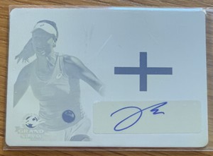 2018 Leaf Grand Slam Tennis Pride Auto Yellow Printing Plate Johanna Konta #1/1