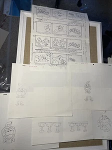 Arte de producción celular de animación SNORKS de colección dibujos animados storyboards espectáculos de televisión de los años 80 MT - Imagen 1 de 10
