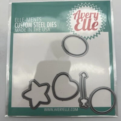 Avery Elle FLOATING WISH DIE - Troqueles de metal Tarjetas Artesanías Álbum de recortes Raro Foto 1 de 3