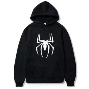 2022 New Men's Hoodie Street Fashion Spider Print Sweatshirt Fleece Hoodie Ladie - Picture 1 of 27