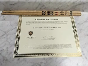 Earth Wind & Fire John Paris Konzert gebraucht Vic Firth Drumsticks mit Echtheitszertifikat - Bild 1 von 13