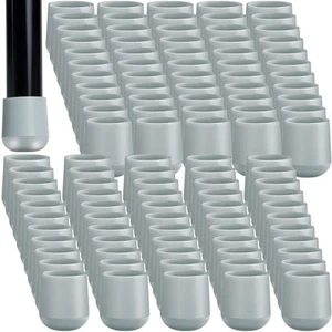Folding Chair Leg Caps, 7/8 Inch Heavy Duty Plastic Round Chair Covers, Grey ... - Picture 1 of 7