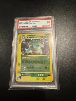 Pokemon 2003 Skyridge E-Series Nidoqueen 22/144 Reverse Foil PSA 9 RARE POP 84 - Image 1 of 2