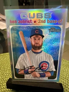 2020 Topps Heritage High Number - Ben Zobrist #THC-505 Mega Box Chrome Refractor - Picture 1 of 3