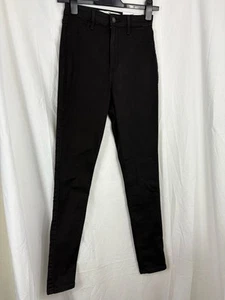Hollister Curvy Ultra High-Rise Jean Leggings Black W26 L28 (3R) - Picture 1 of 12