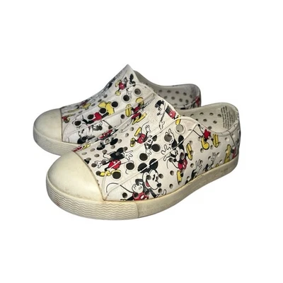 Tênis Slip On Native Jefferson Mickey Mouse Branco Criança Meninos Tamanho 6 - Imagem 1 de 4