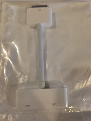 Apple Digital AV Adapter MC953ZM/A 30 Pin to HDMI A1388 ~ New & Sealed OEM iPod - Image 1 of 4