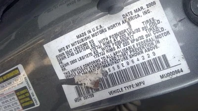 Passenger Right Front Seat Cloth Fits 04-11 ENDEAVOR 255032 Foto 1 de 4