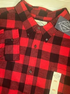 Nuevo con etiquetas Franela St Johns Bay Para hombres 3XL Rojo Búfalo Cuadros Manga Larga Calce Clásico - Imagen 1 de 8