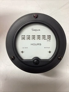 New Old Stock SIMPSON 03580  MODEL 55ET Elapsed Time Metering 115 Volts 60 S-059 - Picture 1 of 4